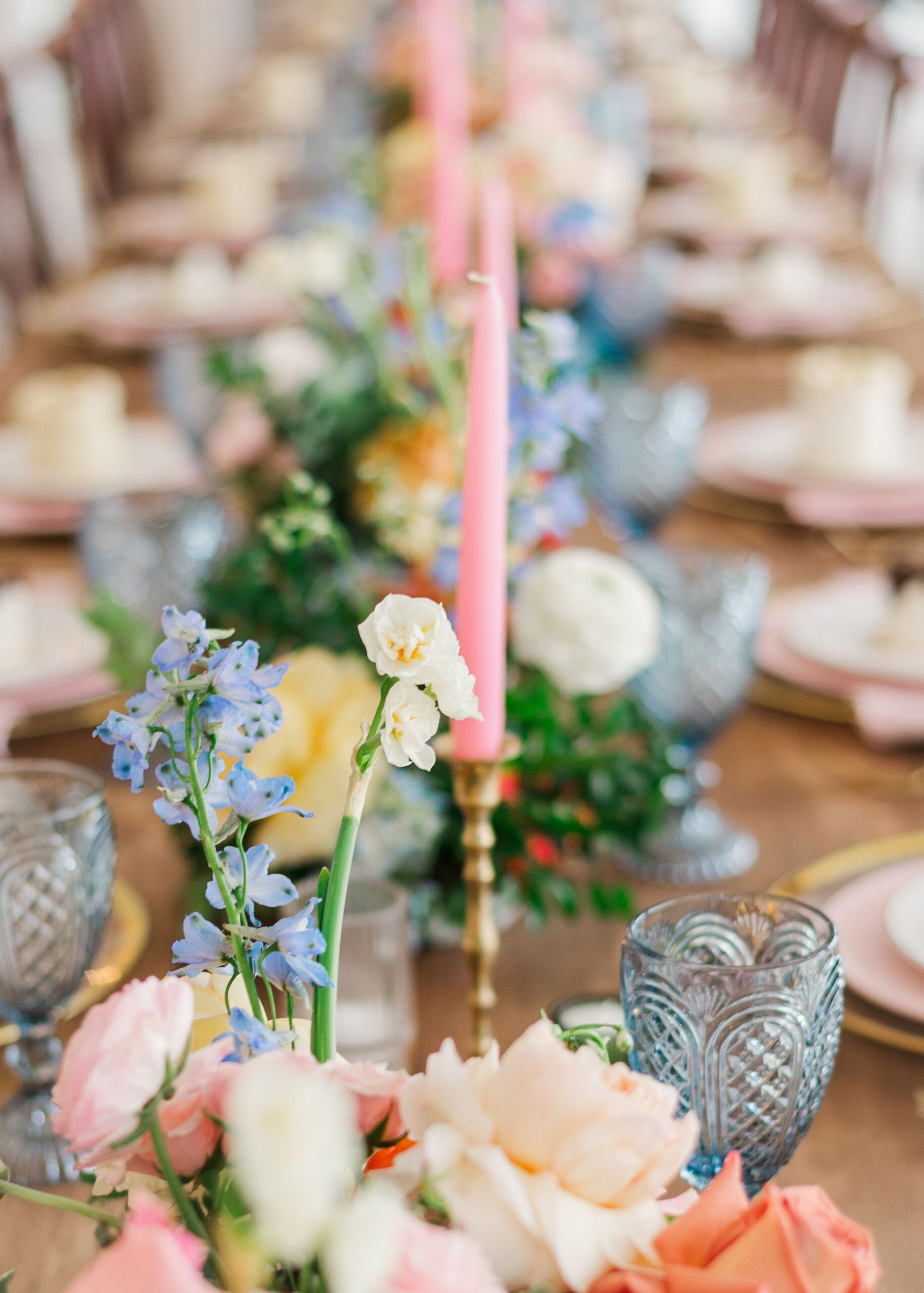 wedding table floral garden inspired florals